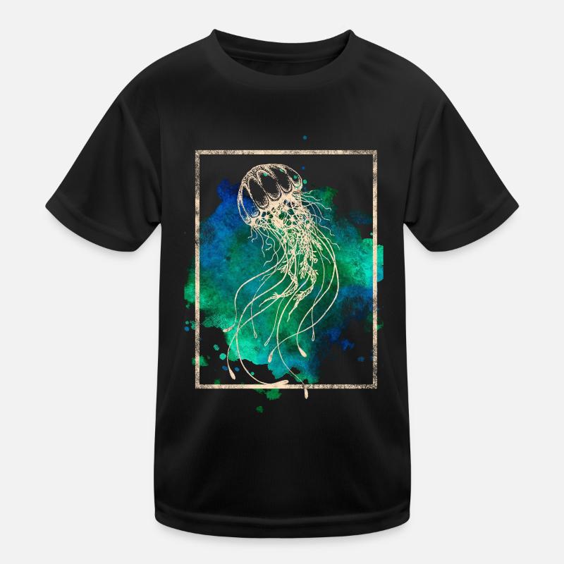 Qualle Kinder Funktions-T-Shirt