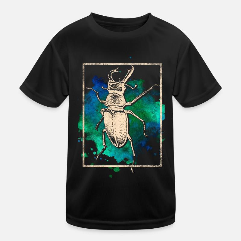 stag beetle Kids Functional T-Shirt