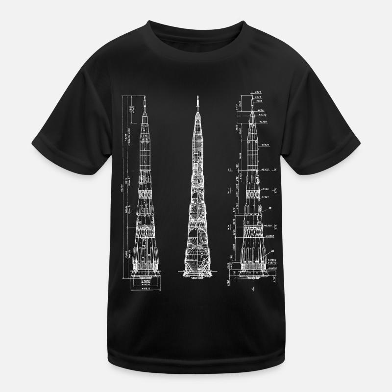 N1 Rocket Soviet Union Kids Functional T-Shirt