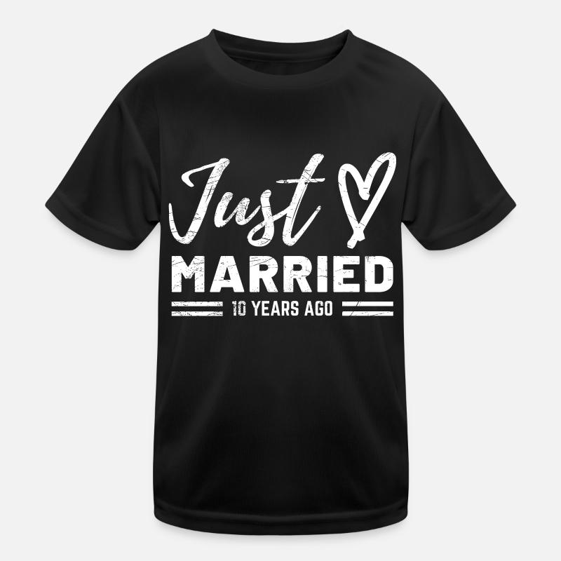 10e anniversaire de mariage T-shirt sport Enfant
