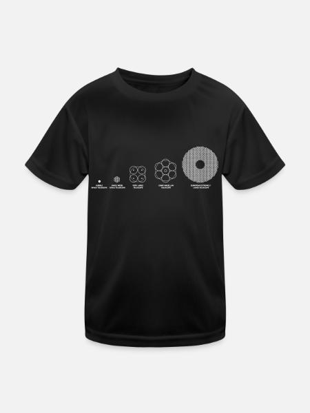 Télescopes & Télescopes spatiaux - T-shirt sport Enfant - noir - Devant