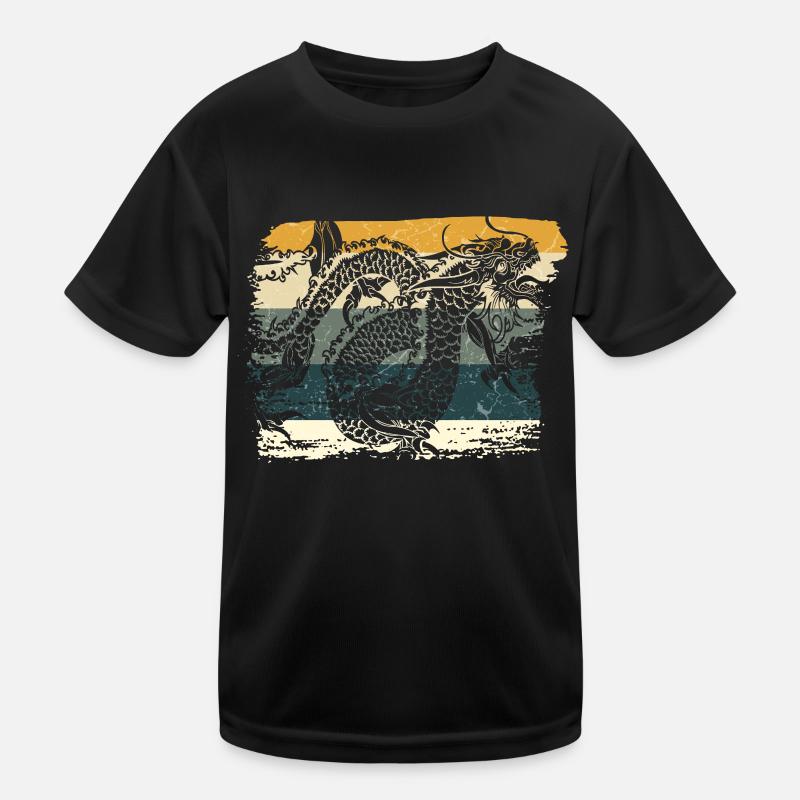Chinesischer Drache Kinder Funktions-T-Shirt