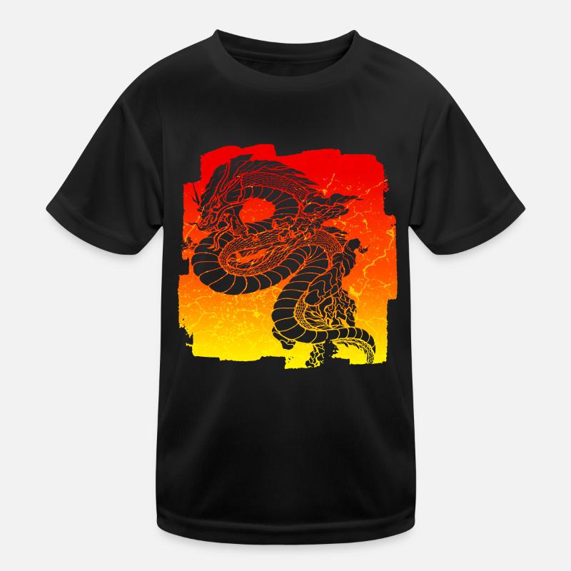 Drache Kinder Funktions-T-Shirt