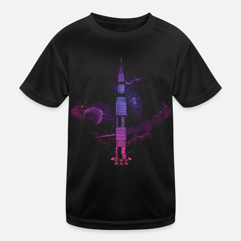 Saturne V fusée T-shirt sport Enfant