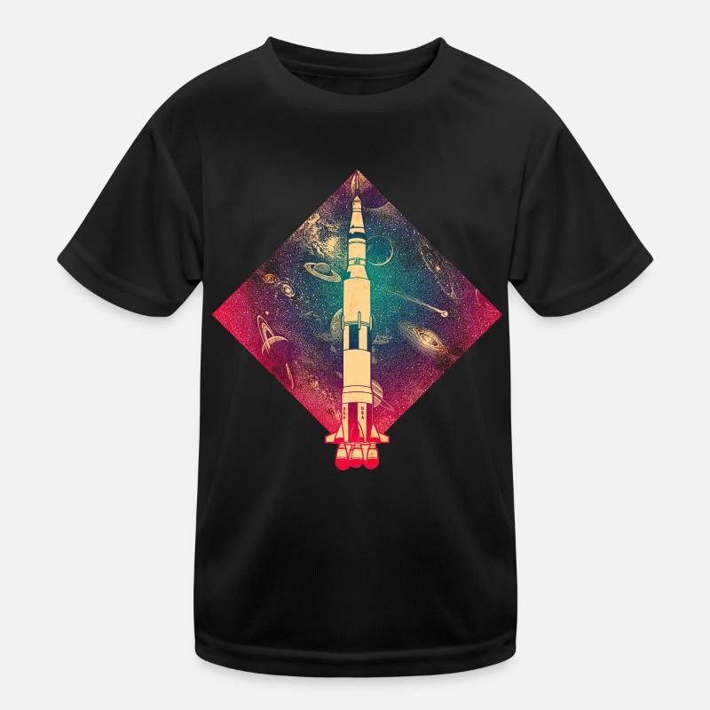 Saturne V fusée T-shirt sport Enfant