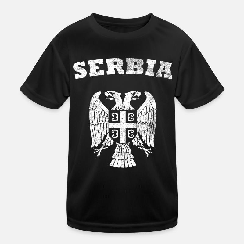 Serbien Adler Wappen Kinder Funktions-T-Shirt