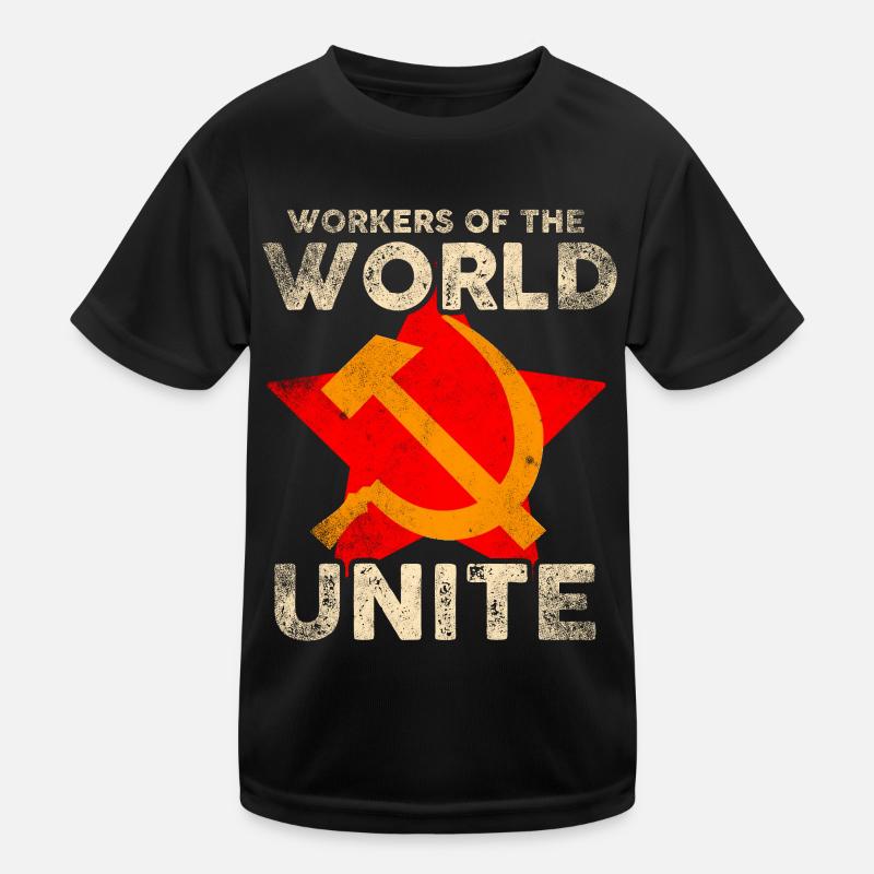 Arbeiter der Welt vereinigt euch Kinder Funktions-T-Shirt