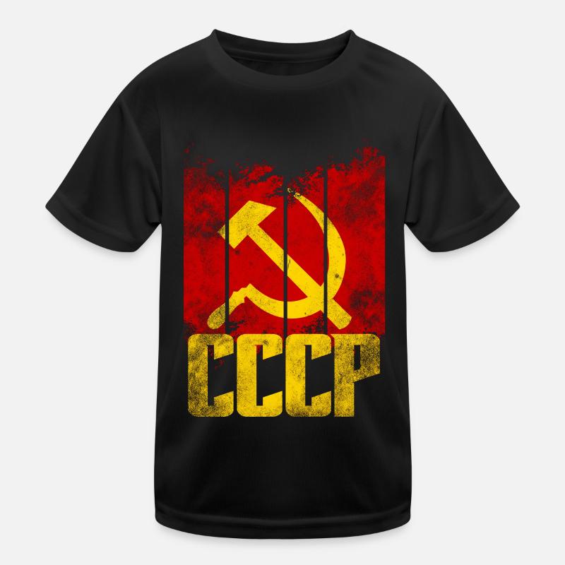 USSR Soviet Union - Hammer & Cress - Communism Kids Functional T-Shirt