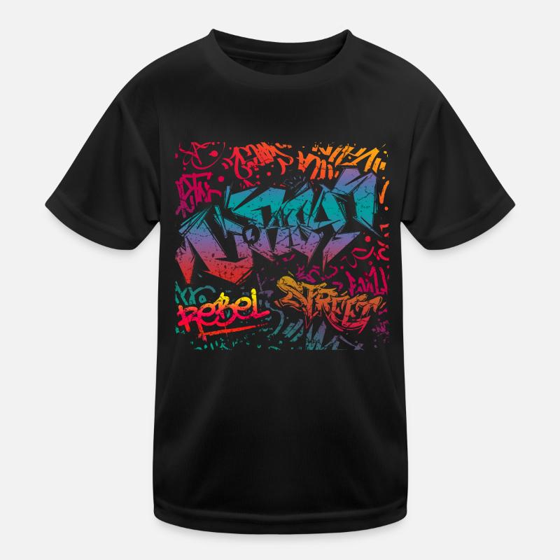 Graffiti Kunst Kinder Funktions-T-Shirt
