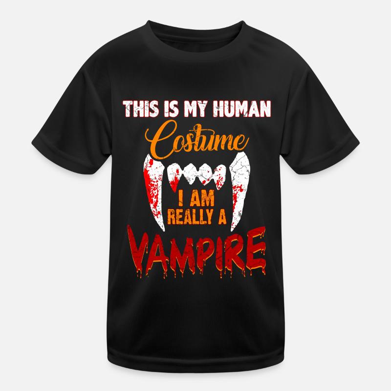 Funny Vampire Kids Functional T-Shirt