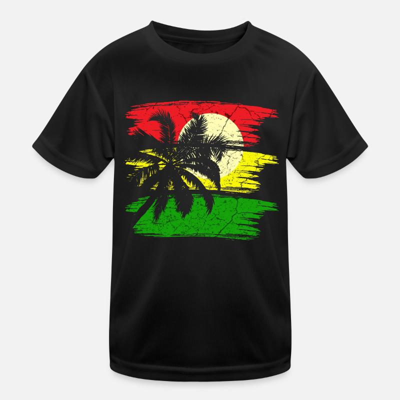 Jamaica Reggae Rastafari Kids Functional T-Shirt