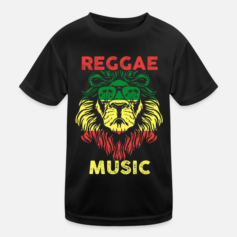 Reggae Music Lion Kids Functional T-Shirt