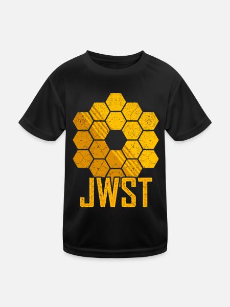 James Webb JWST Space Telescope - Kids Functional T-Shirt - black - Front