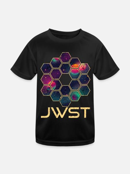 James Webb Space Telescope - Kids Functional T-Shirt - black - Front