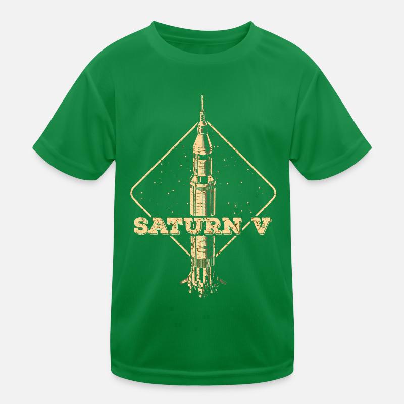 Saturn V Rocket Kids Functional T-Shirt