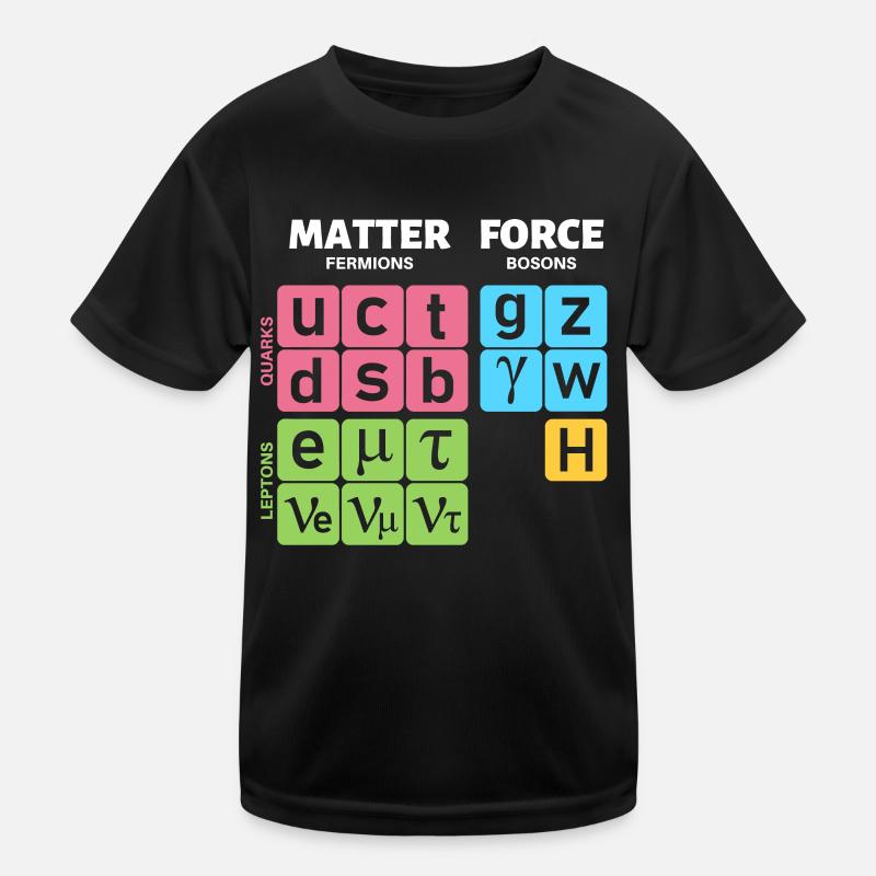 Modèle standard de physique des particules avec boson de Higgs T-shirt sport Enfant