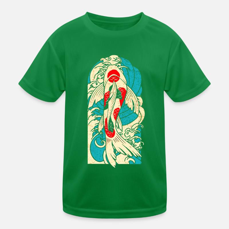 Koi Fisch Japan Kinder Funktions-T-Shirt