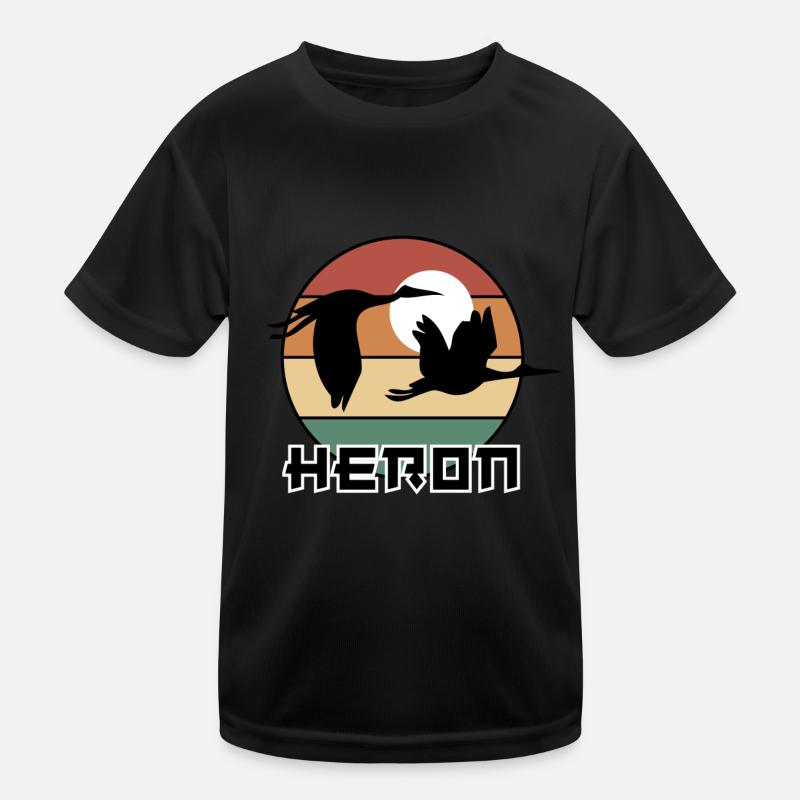 Héron retro T-shirt sport Enfant