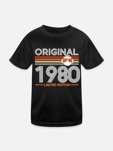 1980 - T-shirt sport Enfant - noir - Devant