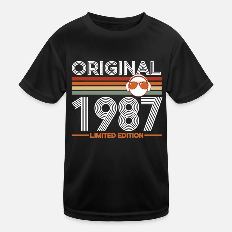 1987 - Kids Functional T-Shirt - black