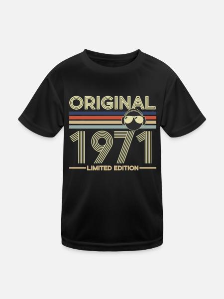 1971 - Kids Functional T-Shirt - black - Front