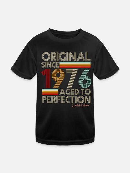 1976 - T-shirt sport Enfant - noir - Devant