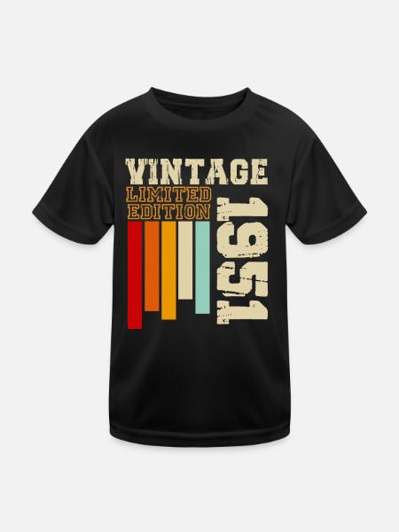 1951 - Kids Functional T-Shirt - black - Front