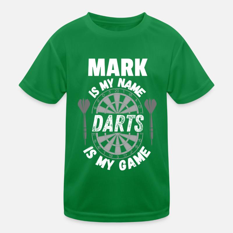 Dart merchandise by name Mark personalized Kids Functional T-Shirt