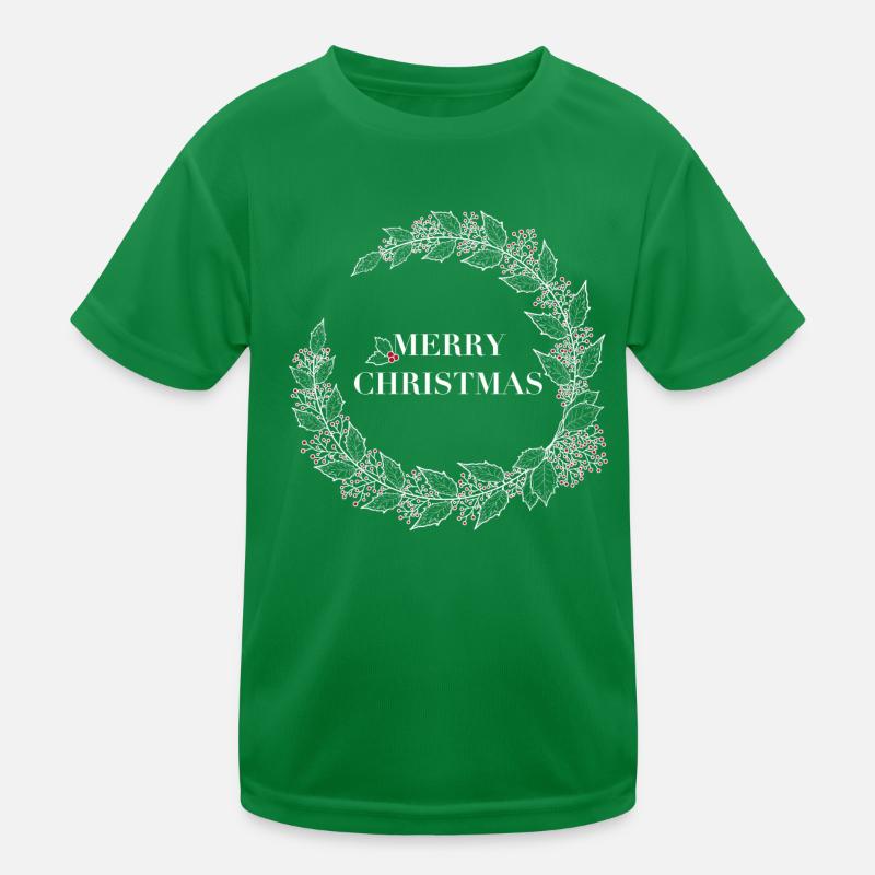 Merry Christmas Kids Functional T-Shirt