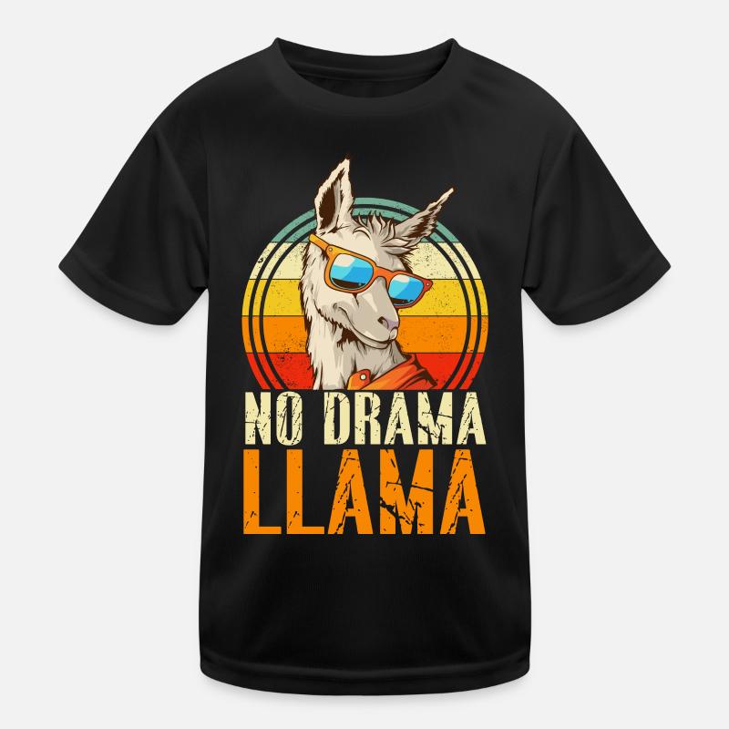 No Drama LLama Kids Functional T-Shirt