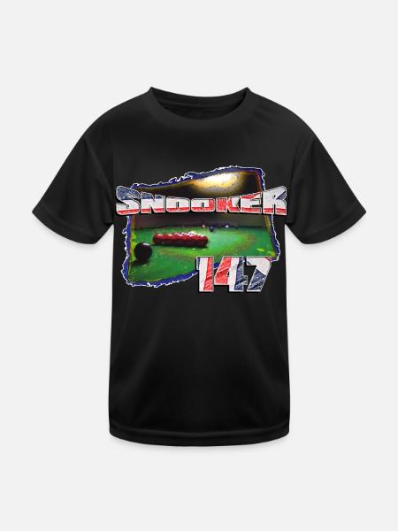 SNOOKER 147 - Kids Functional T-Shirt - black
