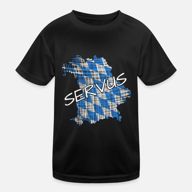 Servus Bayern Kinder Funktions-T-Shirt