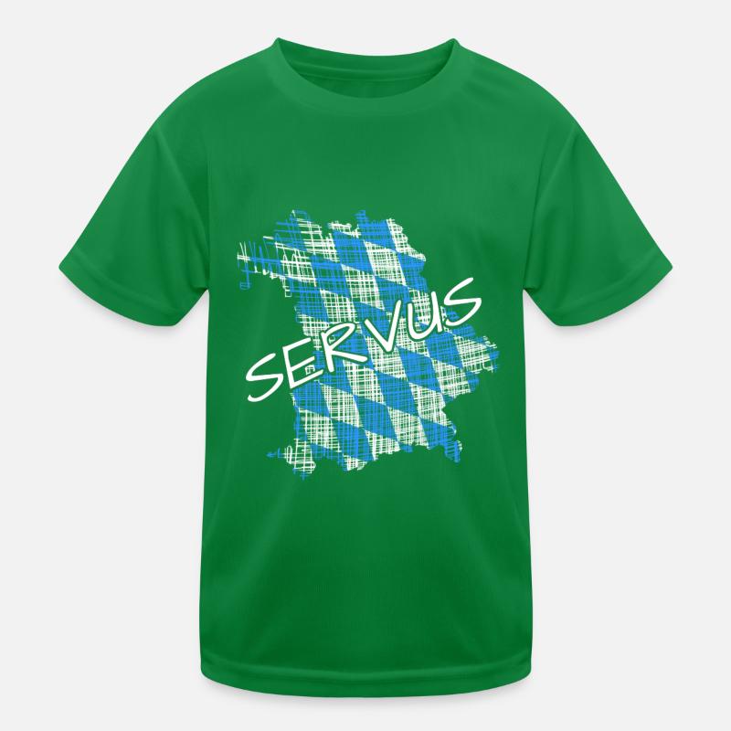Servus Bayern Kinder Funktions-T-Shirt