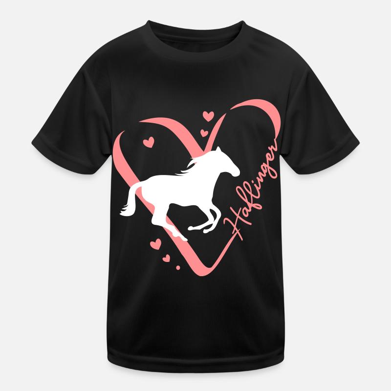 Haflinger Herz Kinder Funktions-T-Shirt
