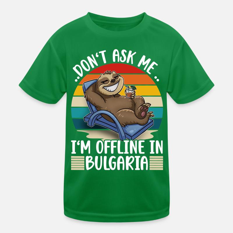 Bulgaria Vacation Travel Kids Functional T-Shirt
