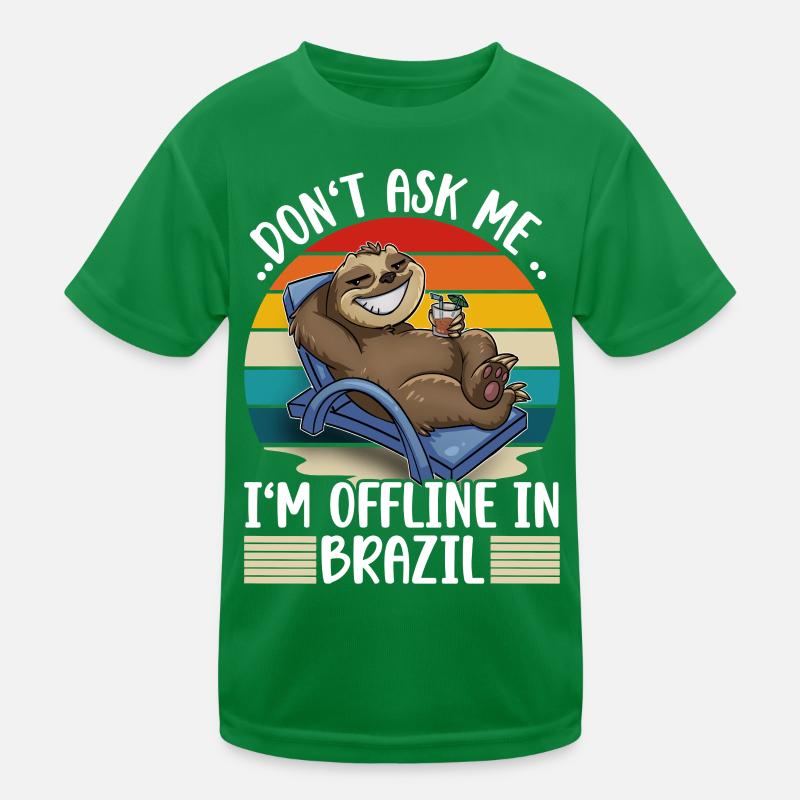 Brazil Vacation Trip Kids Functional T-Shirt