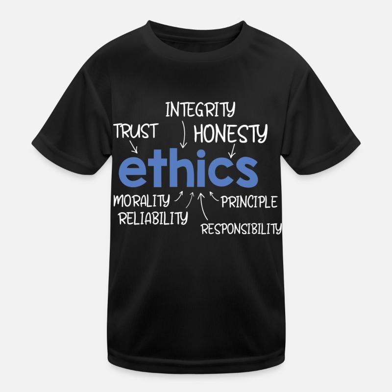 Ethics Word Description Kids Functional T-Shirt