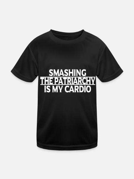 Féministe féministe cadeau feminist - T-shirt sport Enfant - noir - Devant