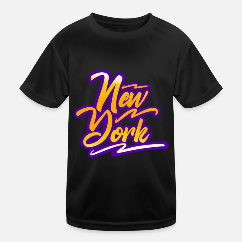 New York Kinder Funktions-T-Shirt