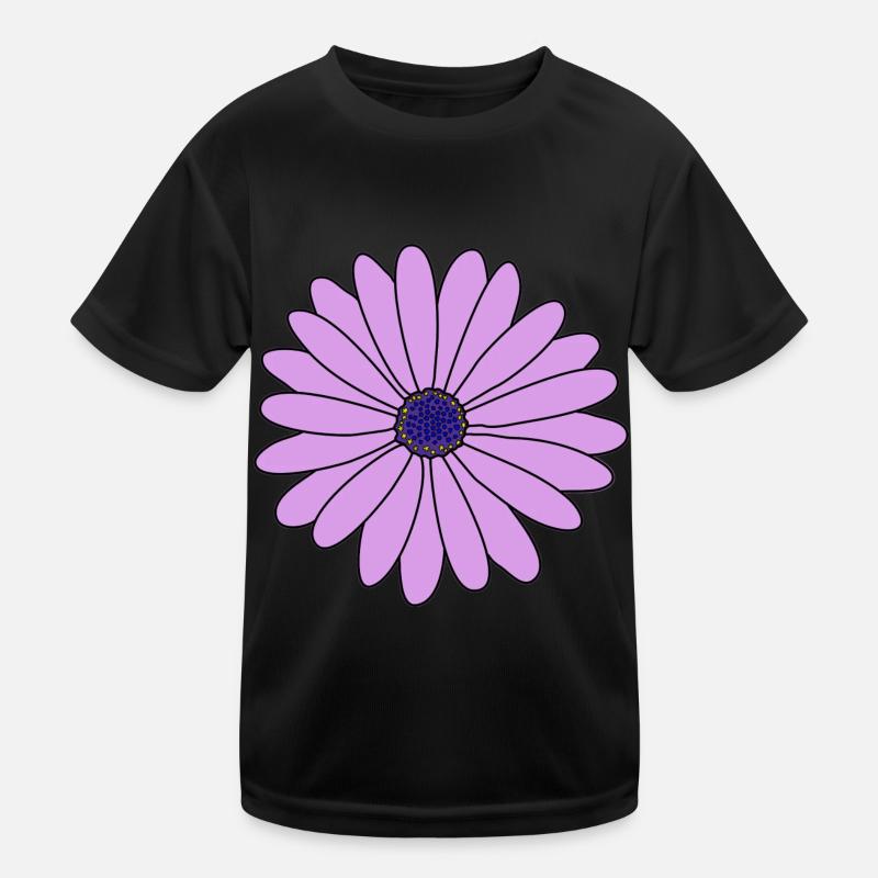 Fleur Violet Marguerite T-shirt sport Enfant