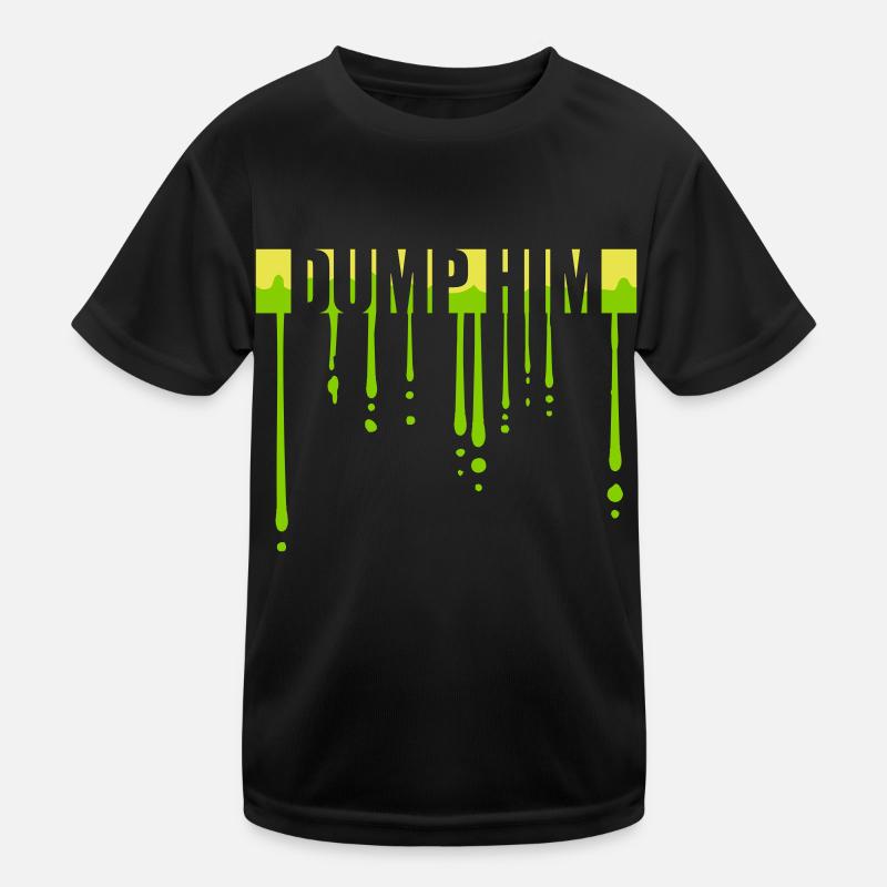 dump him quote logo Kids Functional T-Shirt