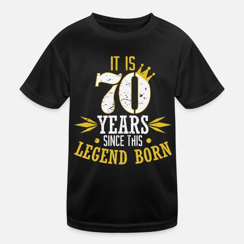 70. Geburtstag Kinder Funktions-T-Shirt
