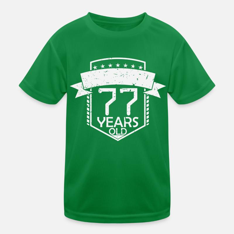 77e anniversaire Schnapszahl T-shirt sport Enfant