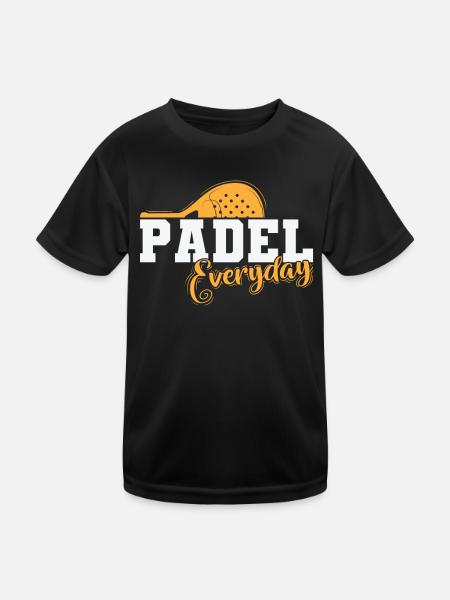 Padel Everyday Tennis Tennis Ballsport - T-shirt sport Enfant - noir - Devant