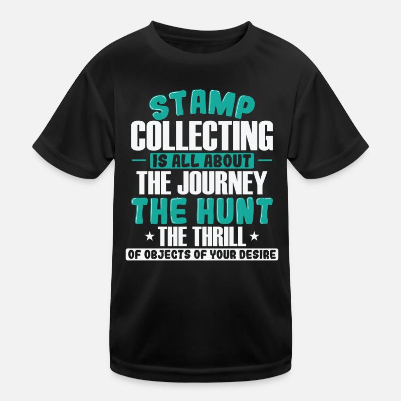 Stamp Collecting it's all about the Journey Kinder Funktions-T-Shirt