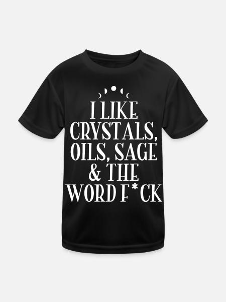 Dictons des sorcières - T-shirt sport Enfant - noir - Devant
