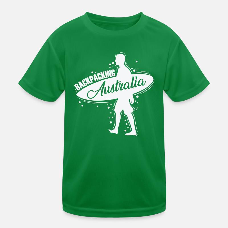 Backbacking Australia Outback Adventure Kids Functional T-Shirt