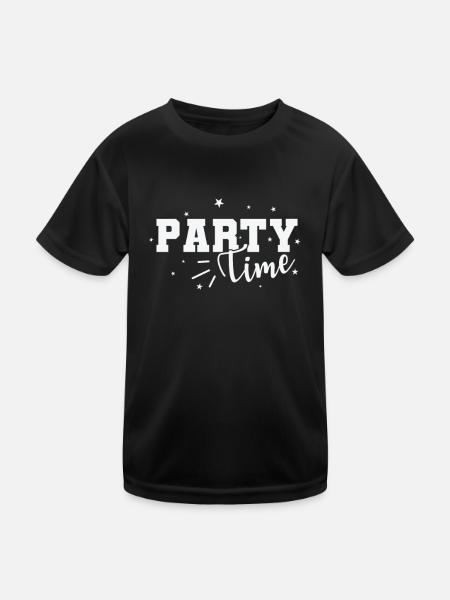 Party Time Celebrations Music Friends Dancing - Kids Functional T-Shirt - black - Front