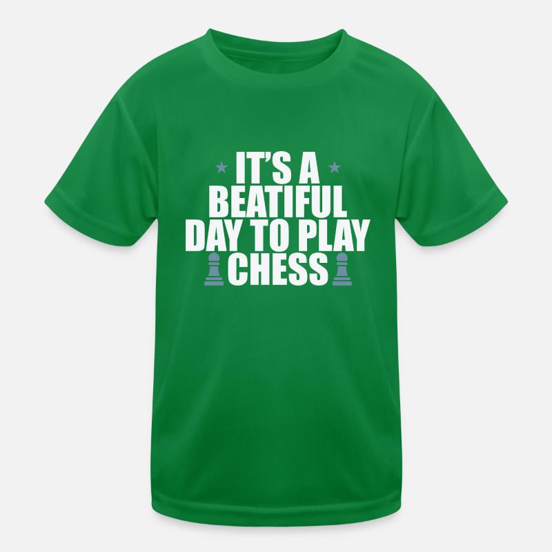 It's a beautiful Day to play Chess Schach Kids Functional T-Shirt