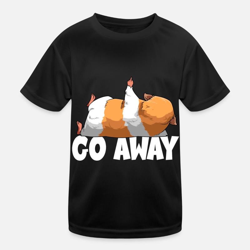Go Away Meerschweinchen Kinder Funktions-T-Shirt